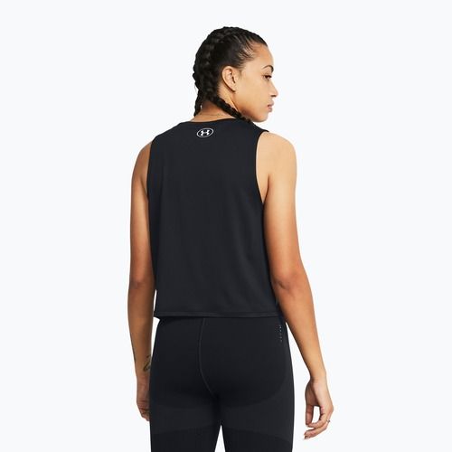 Under Armour Rush Energy Crop Tank черен/бял дамски топ за тренировка