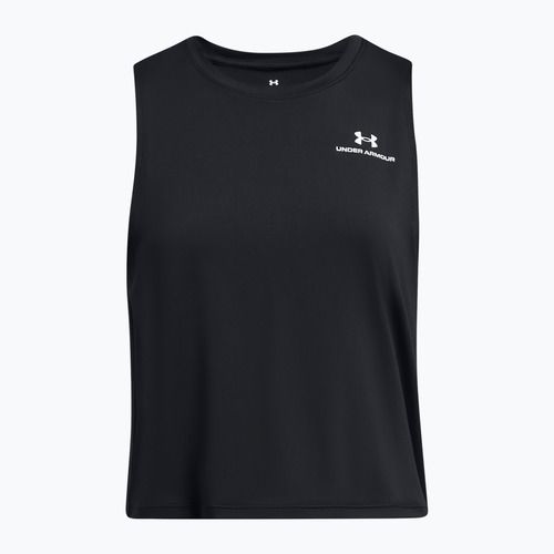 Under Armour Rush Energy Crop Tank черен/бял дамски топ за тренировка