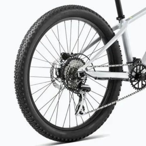 Детски велосипед Orbea MX 24 Team Disc silver/lime
