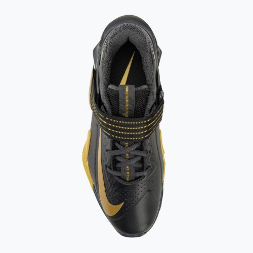 Обувки за вдигане на тежести Nike Savaleos black/met gold anthracite infinite gold