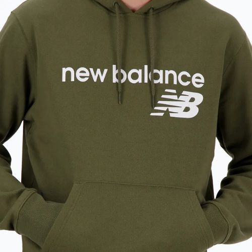 Мъжка качулка New Balance Core Fleece Hoodie dark moss