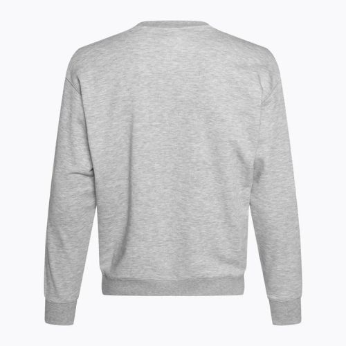 Мъжки New Balance Stacked Logo French Terry Crew атлетичен сив суитшърт