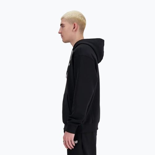 Мъжки суитшърт New Balance Small Logo French Terry Hoodie black