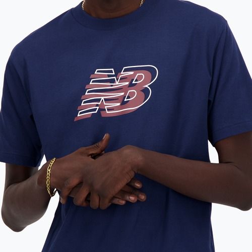 Мъжка тениска New Balance Graphic nb navy