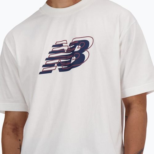 Мъжка тениска New Balance Graphic V Flying white