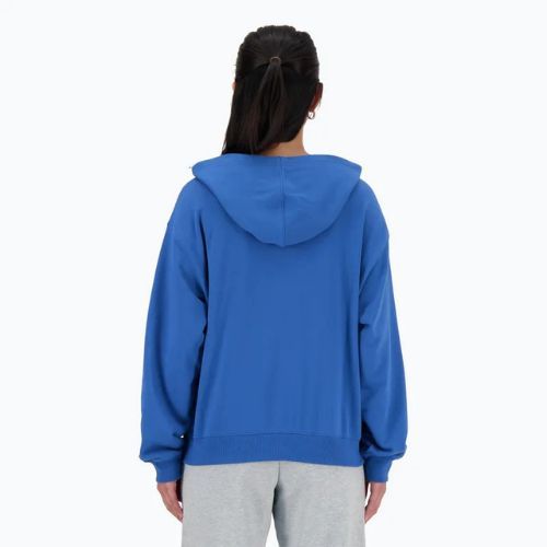 New Balance French Terry Stacked Logo Hoodie за жени blueagat