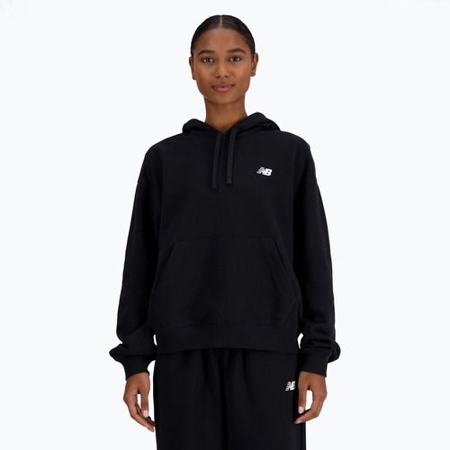 New Balance French Terry Small Logo Hoodie black за жени