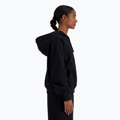 New Balance French Terry Small Logo Hoodie black за жени