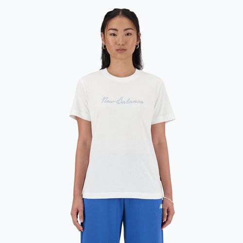 Дамска тениска New Balance Script Tee white