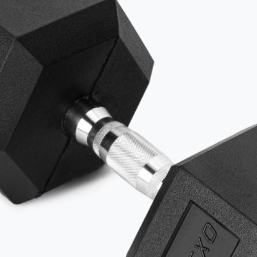 Гумиран дъмбел XTREXO Hex 22,5 кг