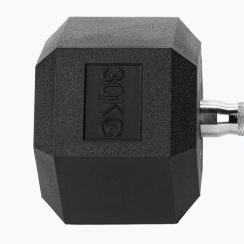 Гумиран дъмбел XTREXO Hex 30 кг