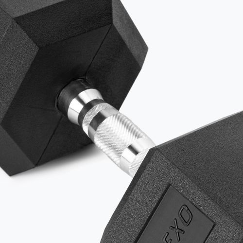 Гумиран дъмбел XTREXO Hex 30 кг