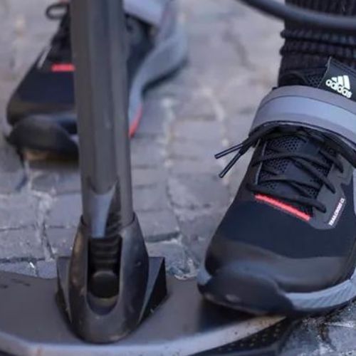 Дамски обувки за MTB колоездене adidas FIVE TEN Trailcross Clip в черно/сиво/червено