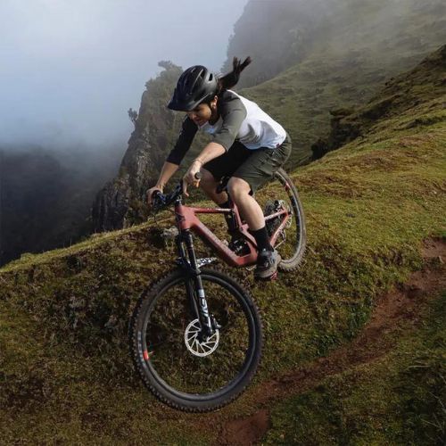 Дамски обувки за MTB колоездене adidas FIVE TEN Trailcross Clip в черно/сиво/червено