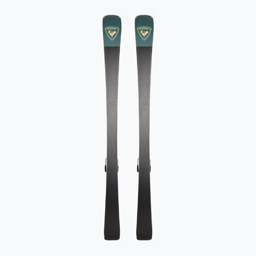 Дамски ски за спускане Rossignol Nova 10 + XP11 връзки черно/металическо зелено