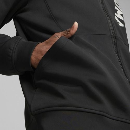 Мъжки суитшърт за тренировка PUMA Fit Double Knit FZ Hoodie puma black