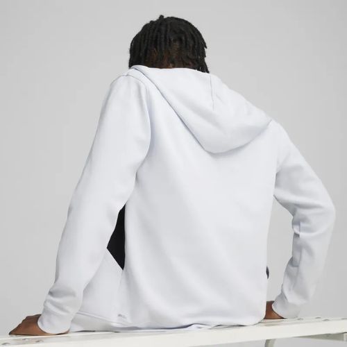 Мъжки суитшърт за тренировка PUMA Fit Double Knit FZ Hoodie silver mist