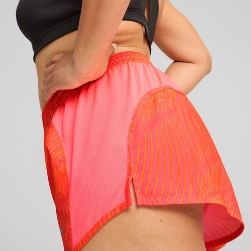 Дамски шорти за бягане PUMA Run Favorite AOP Velocity 3" sunset glow/ sun stream