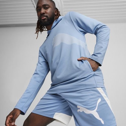 Мъжки тренировъчен суитшърт PUMA Train All Day Big Cat Hoodie zen blue
