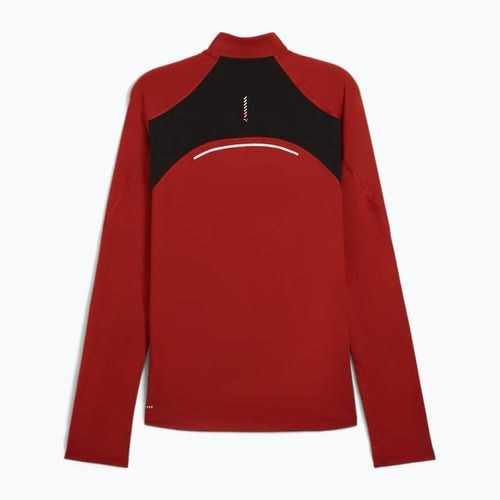 Мъжки суитшърт за бягане PUMA Run Cloudspun 1/4 Zip mars red