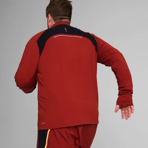 Мъжки суитшърт за бягане PUMA Run Cloudspun 1/4 Zip mars red