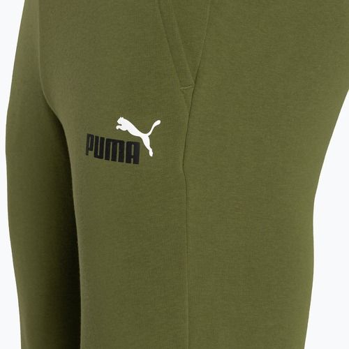 Мъжки панталони PUMA Essentials+ 2 Col Logo TR olive green