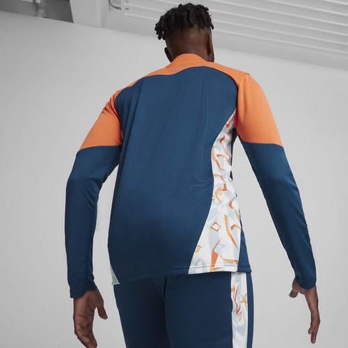 Мъжки PUMA Neymar Jr Creativity Football Суитшърт 1/4 Zip Top ocean tropic/hot heat