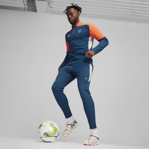 Мъжки PUMA Neymar Jr Creativity Football Суитшърт 1/4 Zip Top ocean tropic/hot heat