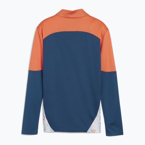 PUMA Neymar JR Creativity 1/4 Zip Top детски футболен суитшърт ocean tropic/hot heat