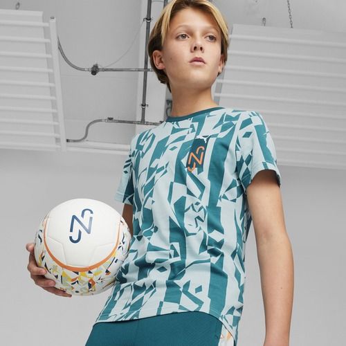 Детска футболна тениска PUMA Neymar Jr Creativity Logo Tee ocean tropic/turquoise surf