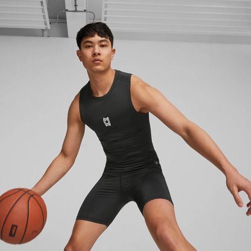 Мъжки баскетболен потник PUMA Hoops Team Slvs Baselayer puma black