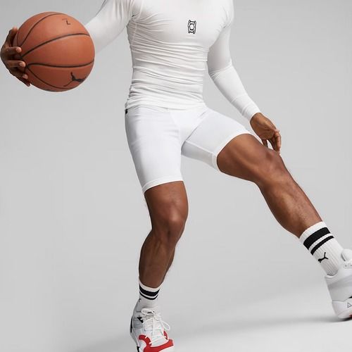 Мъжки баскетболни шорти PUMA Hoops Team Baselayer puma white