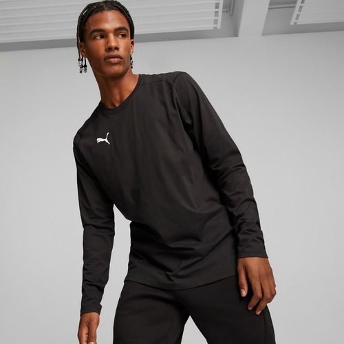 Мъжки баскетболен екип с дълъг ръкав PUMA Hoops Team Drycell LS Tee puma black