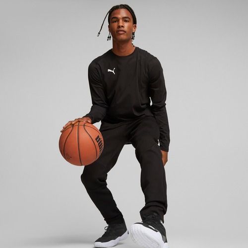 Мъжки баскетболен екип с дълъг ръкав PUMA Hoops Team Drycell LS Tee puma black