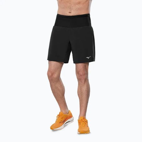 Мъжки къси панталони за бягане Mizuno Multi Pocket 2in1 7.5 black