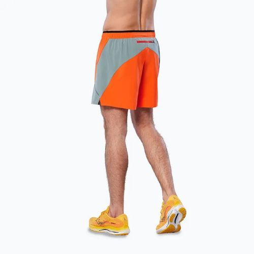 Мъжки къси панталони за бягане Mizuno Alpha 5.5 nasturtium/lead