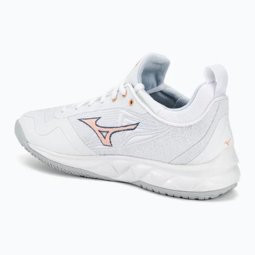 Дамски обувки за волейбол Mizuno Wave Luminous 2 white/navy peony/peach parfait