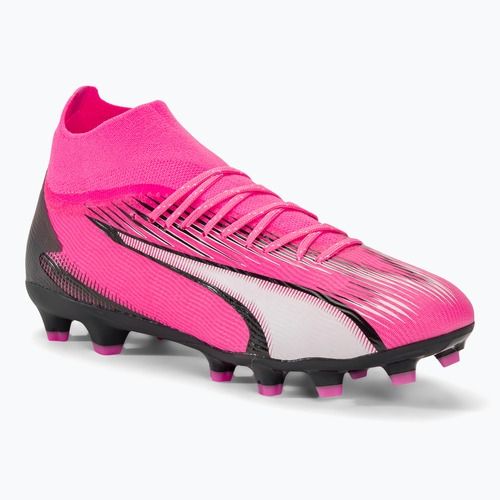Детски футболни обувки PUMA Ultra Pro FG/AG Jr poison pink/puma white/puma black