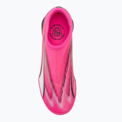 Детски футболни обувки PUMA Ultra Match LL TT + Mid Jr poison pink/puma white/puma black