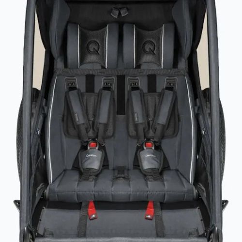 Qeridoo Kidgoo 2 ремарке за велосипед тъмно морско/синьо