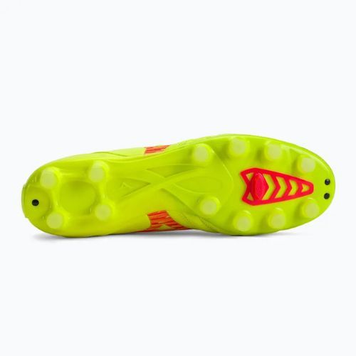 Мъжки футболни обувки Mizuno Morelia Neo IV Pro MD safety yellow/fiery coral 2/galaxy silver