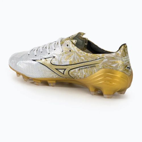 Мъжки футболни обувки Mizuno Αlpha Japan Md white/ge gold/black