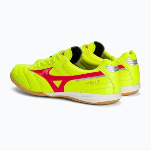 Mizuno Morelia Sala Elite IN safety yellow/fiery coral 2/galaxy silver мъжки футболни обувки