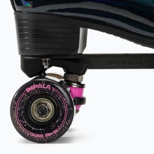 Дамски ролкови кънки IMPALA Quad Skate black holographic