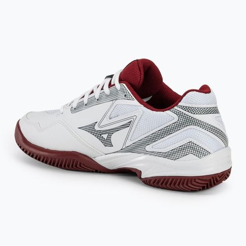 Дамски обувки за тенис Mizuno Break Shot 4 CC white/cabernet/papyrus