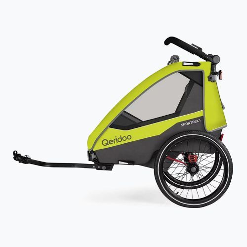 Ремарке за велосипед Qeridoo Sportrex 1 new lime green