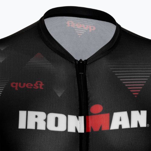 Мъжка колоездачна тениска Quest Race Line France Iron Man black