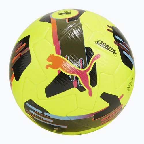 Футболна топка PUMA Orbita 1 TB FIFA Quality Pro lemon tonic/ multicolor размер 5
