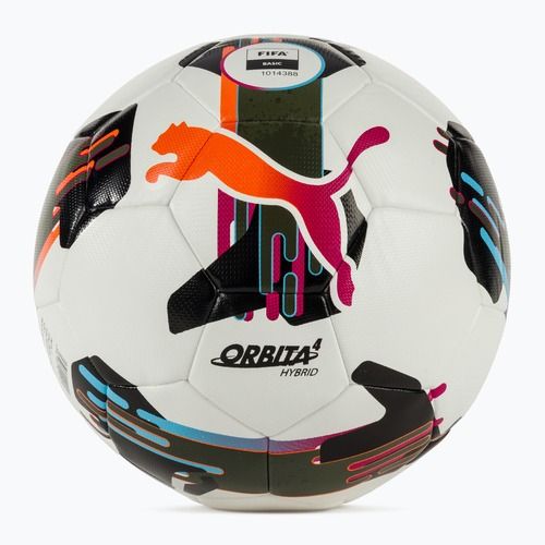 Футболна топка PUMA Orbita 4 HYB FIFA Basic puma white/multicolor размер 5