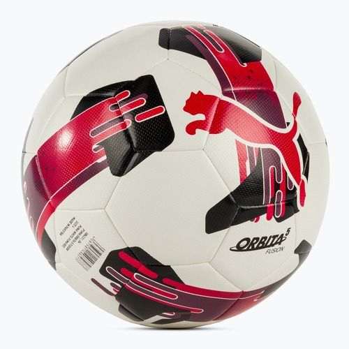 Футболна топка Puma Orbita 5 Fusion puma white/puma red размер 4